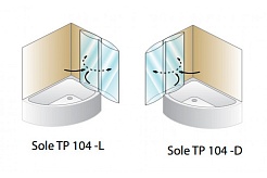Kolpa San  Шторка на ванну "Sole TP 104" – фотография-2