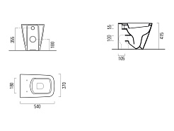 GSI Унитаз приставной SAND 901411 – фотография-3