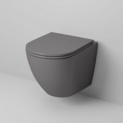 Grossman Унитаз подвесной GR-4455GMS серый матовый – фотография-5