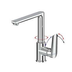 Tokito Смеситель для раковины TOKITO MISAWA хром TOK-MIS-1013 – фотография-2