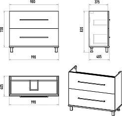 Misty Мебель для ванной Модерн 100 белая – фотография-15