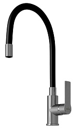 Mixline Смеситель для кухни 35k ML35-097 чёрный/хром – фотография-1