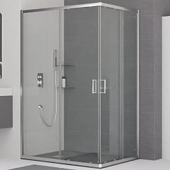 RGW Душевой уголок Classic CL-44 90x100 профиль хром стекло прозрачное – фотография-1