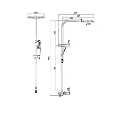 Iddis Душевой гарнитур LEAF LEASB1FI76 – фотография-2