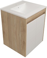 Teymi Тумба под раковину Netta 50 подвесная без фасада дуб
