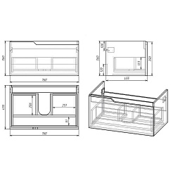 Owl 1975 Мебель для ванной Hella 80 – фотография-6