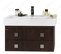 Водолей Мебель для ванной Квадро 80 венге – фотография-2