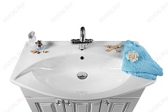 Водолей Мебель для ванной "Белладжио 85" R белая – фотография-3