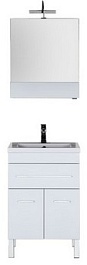 Aquanet Мебель для ванной "Верона 58" белая напольная (230308) – фотография-5