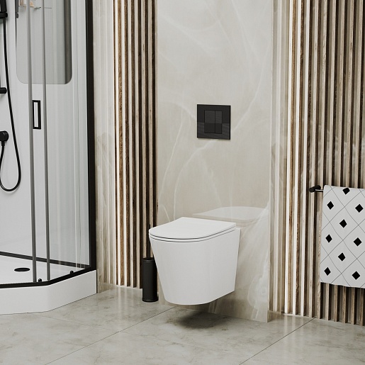 Grossman Клавиша смыва Pragma 800.T1.03.210.210 черная матовая – фотография-4