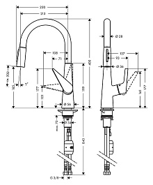 Hansgrohe Смеситель Talis S 72813000 для кухонной мойки – фотография-2