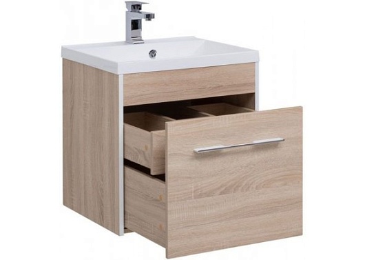 Aquanet Комплект мебели Августа 58 дуб сонома – картинка-5