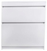 Style Line Тумба для умывальника Даллас 140 L Люкс, 2 ящика, белая