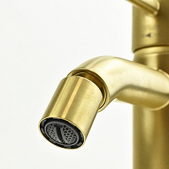 Cezares Смеситель для биде Cox 78PJ304O брашированное золото – фотография-4