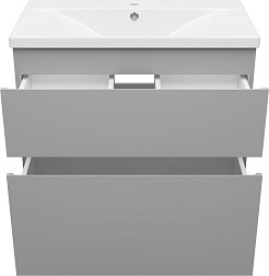 Misty Тумба с раковиной Лаки 80 серая – фотография-3