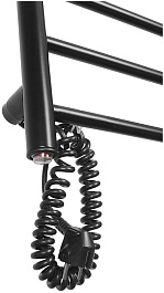 Domoterm Полотенцесушитель электрический Классик DMT 109-4 50x50 ЧРН EK L черный – фотография-2