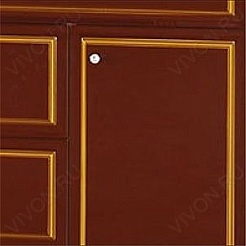 Misty Тумба с раковиной Praga 105 бордо патина – фотография-2