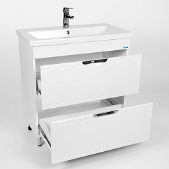 Viant Тумба с раковиной Лима 80 белая – фотография-4