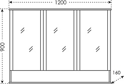 СанТа Мебель для ванной под стиральную машину Марс 120 R 1 ящик подвесная белая – фотография-16