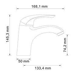 WasserKRAFT Смеситель для раковины "Rossel 2803" – фотография-3
