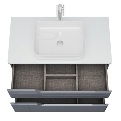 Owl 1975 Мебель для ванной Hella Cristal 100 серый лак – фотография-4