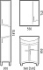 Corozo Мебель для ванной Креста 55 Z1 new – фотография-16