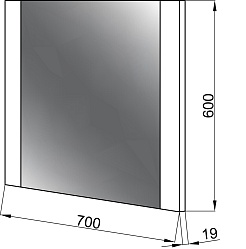 Ceruttispa Зеркало Пьемонт 70 – фотография-2