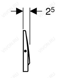 Geberit Кнопка смыва Mambo 115.751.00.1 – фотография-3