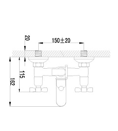 Lemark Смеситель Benefit LM2502C для ванны – фотография-2
