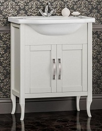 Opadiris Тумба с раковиной Мираж 65 слоновая кость – фотография-1