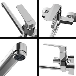 Tokito Смеситель для ванны SENDAL хром TOK-SEN-1015 – фотография-4