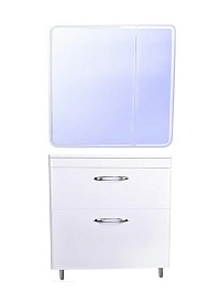 Style Line Тумба с раковиной Каре 80 напольная Люкс Plus белая – фотография-8