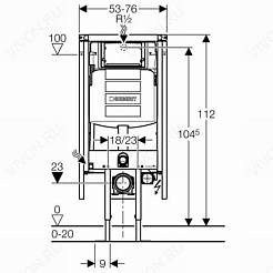 Geberit Система инсталляции Duofix UP320 111.390.00.5 (угловой монтаж) – фотография-2