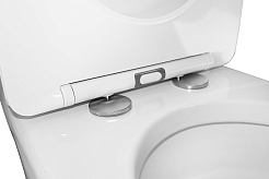 Azario Унитаз-компакт Leo AZ-1253CT безободковый с бачком с сиденьем микролифт белый – фотография-10