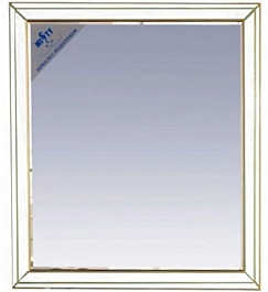 Misty Зеркало для ванной Vena 90 белая патина – фотография-1