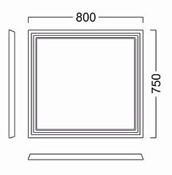 Kerama Marazzi Мебель для ванной Pompei 80, 3 ящика, белая – фотография-3