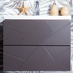 Бриклаер Тумба с раковиной Кристалл 60 – фотография-1