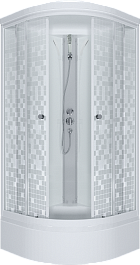 Triton Душевая кабина Стандарт 100/100 В с полочкой Щ0000061822 – фотография-1