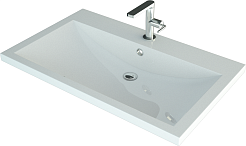 Misty Мебель для ванной Софт 75 подвесная белая – фотография-7