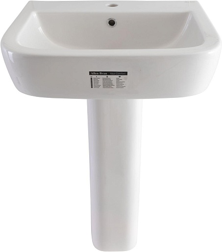 Allen Brau Раковина Infinity 56 4.21007.20 белый глянец – фотография-4