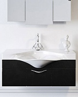 Aqwella Тумба с раковиной Бродвей 110 черная