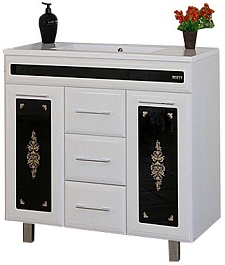 Misty Тумба с раковиной Мальта 75 узор – фотография-1