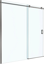 BelBagno Душевая дверь в нишу Soft Close-2 SOFT_CLOSE-2-BF-1-180-C-GM 180x200 профиль оружейная сталь стекло прозрачное – фотография-1