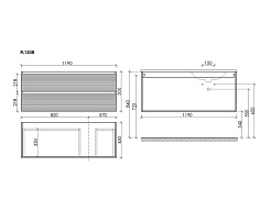 Sancos Тумба под раковину Folk 120 R капучино – фотография-5