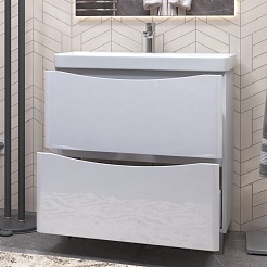 Vigo Мебель для ванной Glem 700-0-2 белая – фотография-7