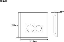 Grossman Клавиша смыва Cosmo 800.T1.02.100.100 хром – фотография-6