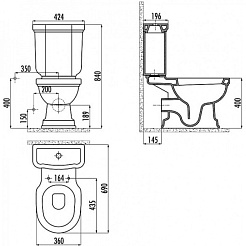 Creavit Унитаз Klasik KL310.001I0 – фотография-2