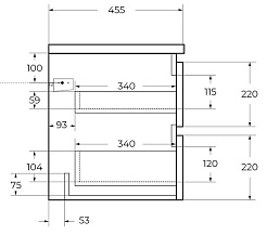 BelBagno Тумба с раковиной Albano 80 подвесная Bianco Lucido – фотография-14