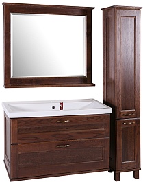 ASB-Woodline Тумба с раковиной Прато 100 антикварный орех, массив ясеня – фотография-5