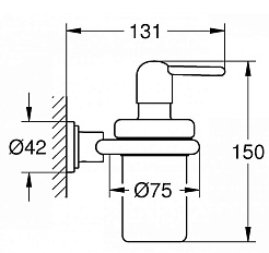Grohe Дозатор Atrio 40306000 – фотография-5